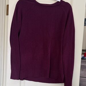 Sweet Romeo Rich Plum Crew Neck Sweater